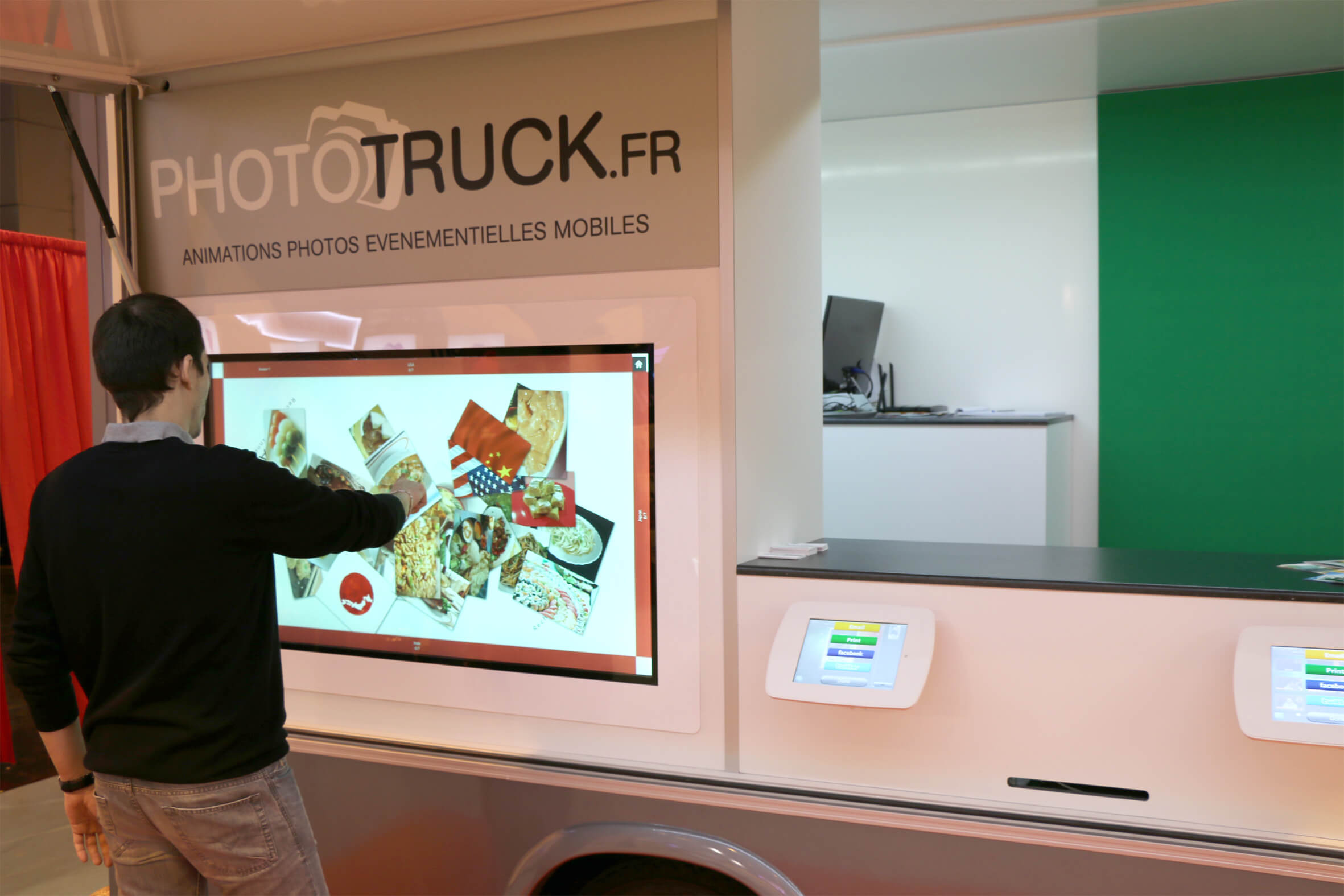 Phototruck- ecran tactile camion evenementiel
